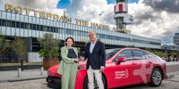 Hydrogen -Electric Toyota Mirai runs at Rotterdam The Hague Airport - Advertising Lansingerland | The Herraut | Newspaper and online
