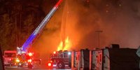 Two-alarm fire breaks out at Camping World in Newport News overnight