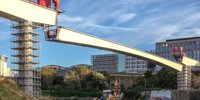 Heavy lifting near Stadium of Light -