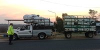 They intercept an illegal cargo of agrotoxic drums in Victoria -