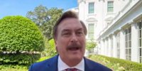 'Promo code War Room': Mike Lindell sells bed sheets from White House lawn -