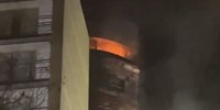 Major fire on the top floors of an apartment in Dordrecht, residents evacuated