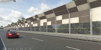 Sustainable roads of the future with world’s first sound absorptive solar highway noise barrier • Durisol Noise Barriers