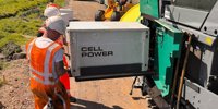 Electric asphalt set for emission -free asphalting