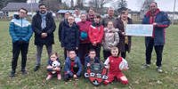 Saint-Pois: the Rugby Club received a check for €790 thanks to the Créavenir operation