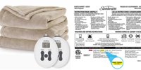 Sunbeam recalls about 43,000 electric blankets due to fire hazard -