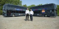 National Express’s electric buses to transport Glasto revellers, care of Zenobē | theenergyst.com Electric bus, EV, Zenobe, National Express, Glastonbury, festival theenergyst.com