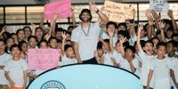 Manchester City legend visit Xylem successful water project | Fluid Handling Magazine