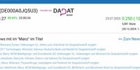 Like Manz, Wirecard, Evotec, Volkswagen Vz., Ahlers and Jinkosolar provided the subject of discussion |